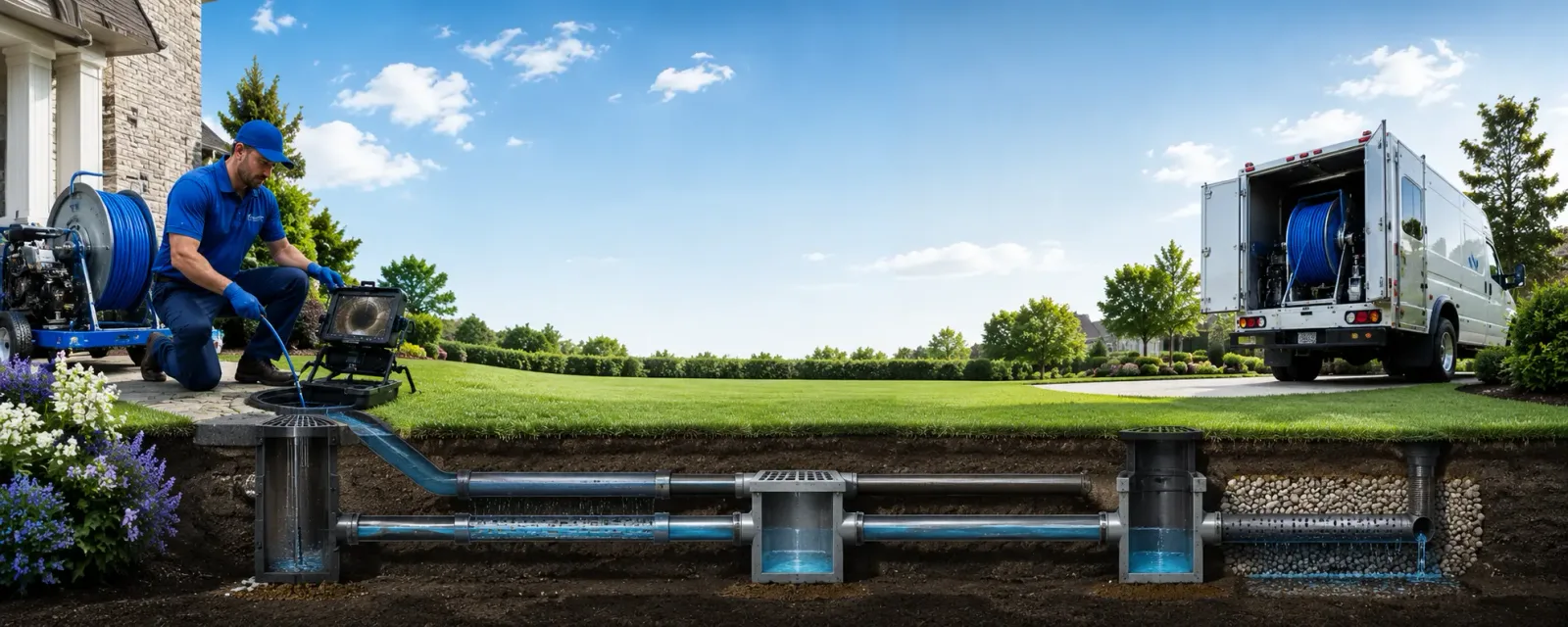 Outdoor drain cleaning information for Hogansburg, NY